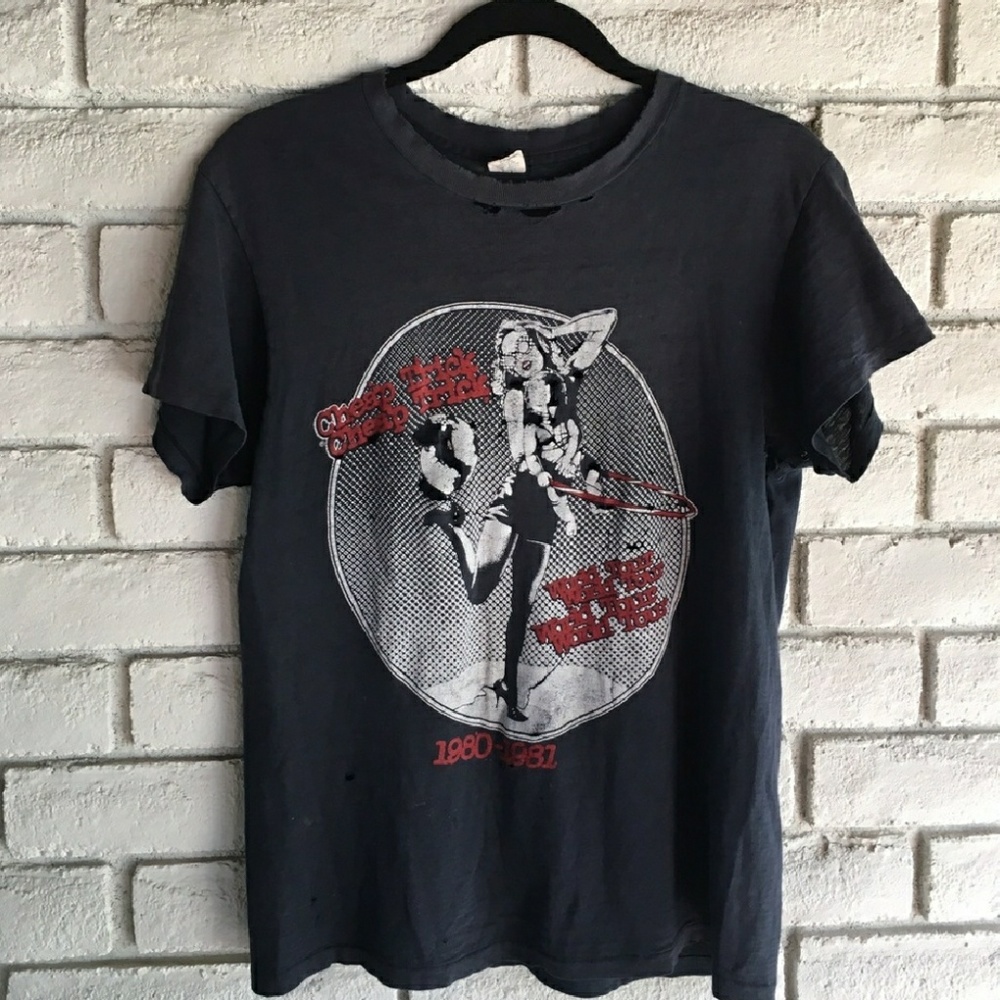 Vintage paper thin cheap trick concert tee t shirt